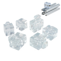 4pcs/lot 2020 3030 Aluminum Spacer Block 4040 4545 Interval Connection Bracket Fastener Match Use Aluminum Profile With M5M6 nut