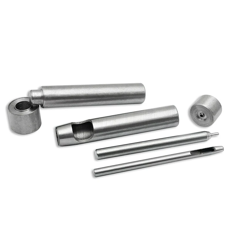 Round Hole Punch Setter Tool 1.5-40mm For Leather Craft Garment Shoes Snap Button Rivets Punch Set DIY Leatherworking