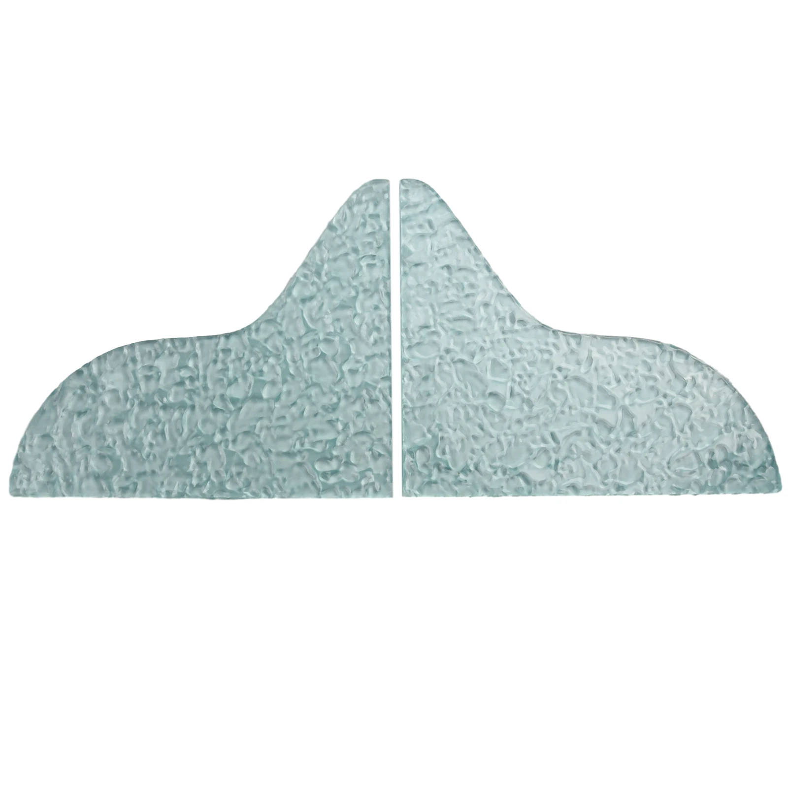 Shower Tub For Splash Guard 2-Pack Made from Acrylic with Water Ripple Finish for Functional Water Containment