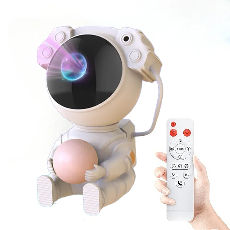 Cross-border explosive astronaut pose holding stars sky projection lamp star laser romantic atmosphere night light