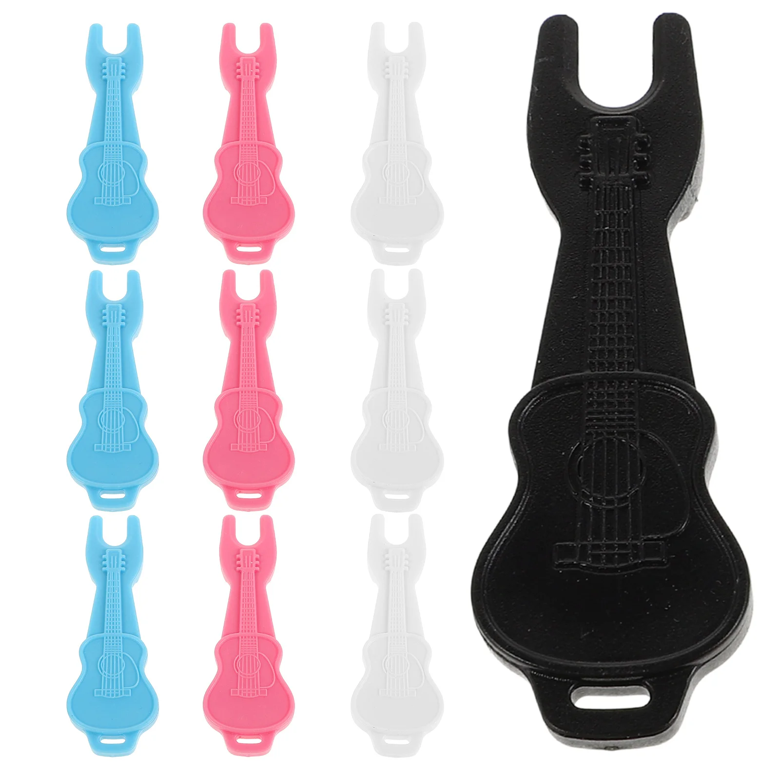 

10Pcs Guitar Peg Winder Plastic Acoustic String Tool Bridge Pin Puller Change Guitar Accessories Sturdy Tool