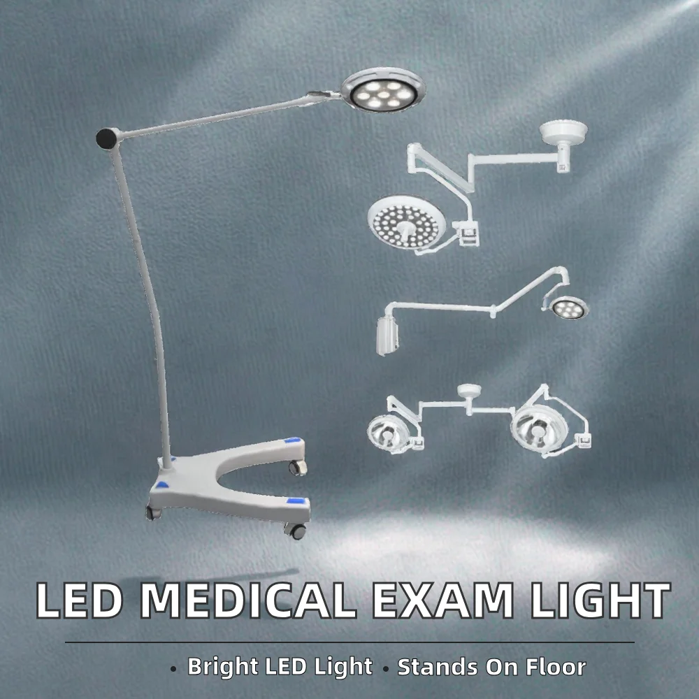 Electric medical LED shadowless floor-to-ceiling metal surgical light  Hospital wall-mounted/ceiling-mounted CE cer
