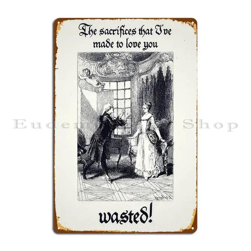 Kody Browns Wasted Sacrifice Metallschild Club Party Club Bar Designer Wandplakette Blechschild Poster