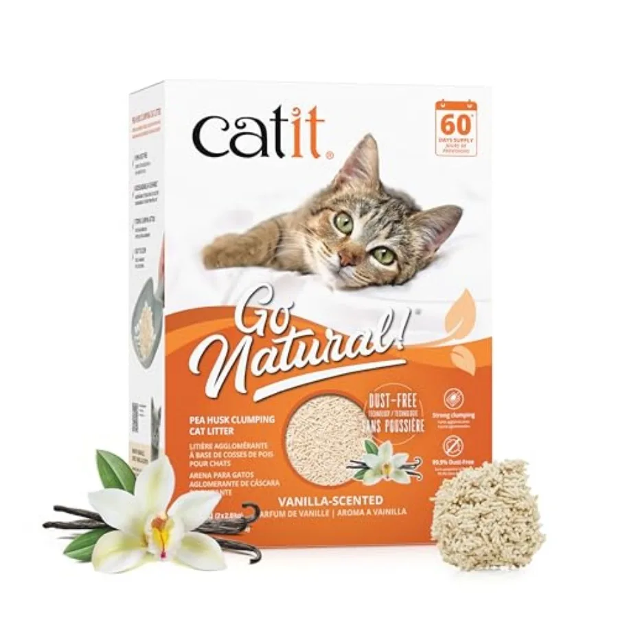 

Go Natural Pea Husk Clumping Cat Litter 12.3 lb, Natural