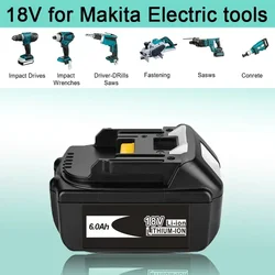 for Makita 18V Battery 6.0Ah BL1830B BL1850B BL1850 BL1840 BL1860 BL1815 Replacement Lithium Battery 100% Original