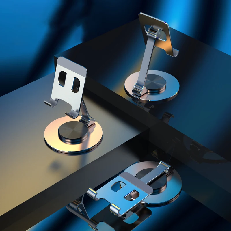 

Metal Aluminum Alloy Bracket 360-Degree Rotatable Desktop Bracket For Live TV Show Lazy Mobile Phone Flat Bracket