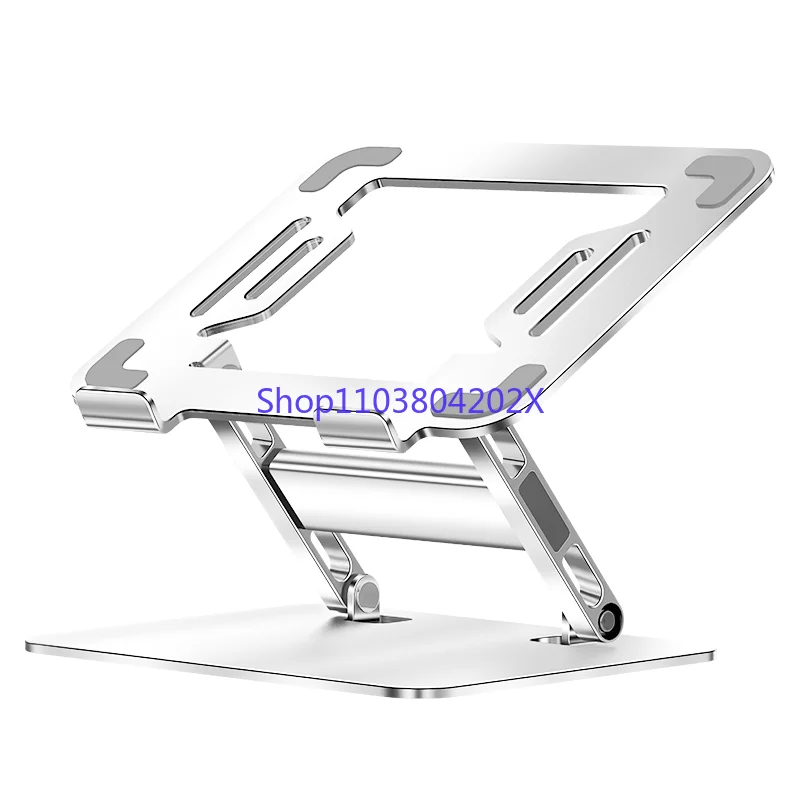 Universal Notebook Holder Riser Height Adjustable 360 Rotating Base Foldable Metal Laptop Stand for Macbook