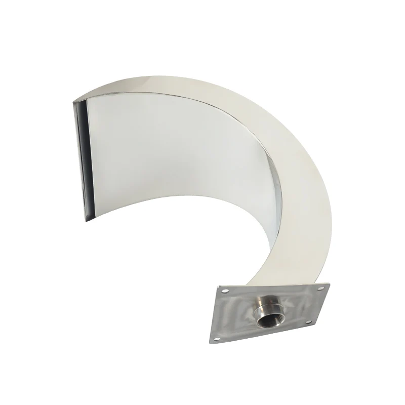 304 الفولاذ المقاوم للصدأ داخلي حمام سباحة اصطناعي ستارة مياه البستنة في الهواء الطلق جدار نافورة سبا شلال الزينة #5