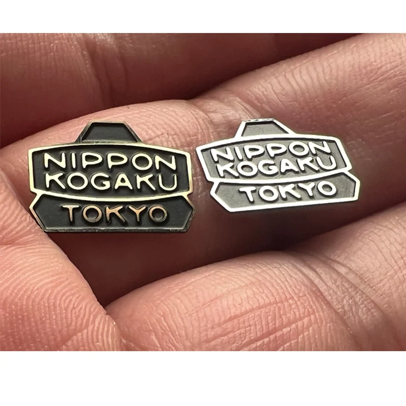 Ręcznie robiona metalowa naklejka z logo, dekoracja aparatu, tabliczka znamionowa dla Nikon lub innych aparatów — zdjęcie produktu 3
