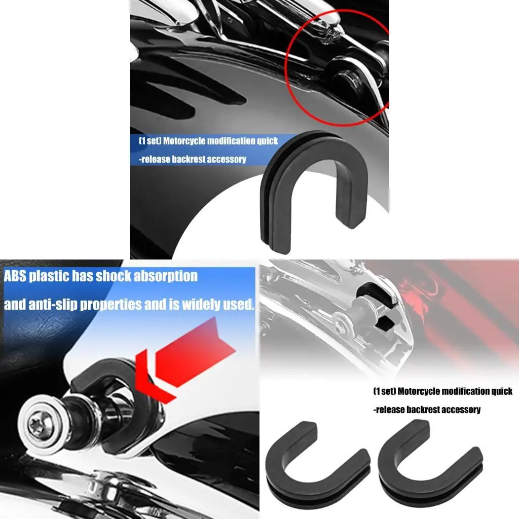 Easy Installation Motorcycle Bar Backrest Docking Point Bushing Grommet Luggage Rack Bushing for Street