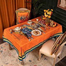 Horse Tablecloth Christmas Home Waterproof Anti Stain New Year's Eve Decorations Gift Dining Tables Coffee Kitchen Table Cloth