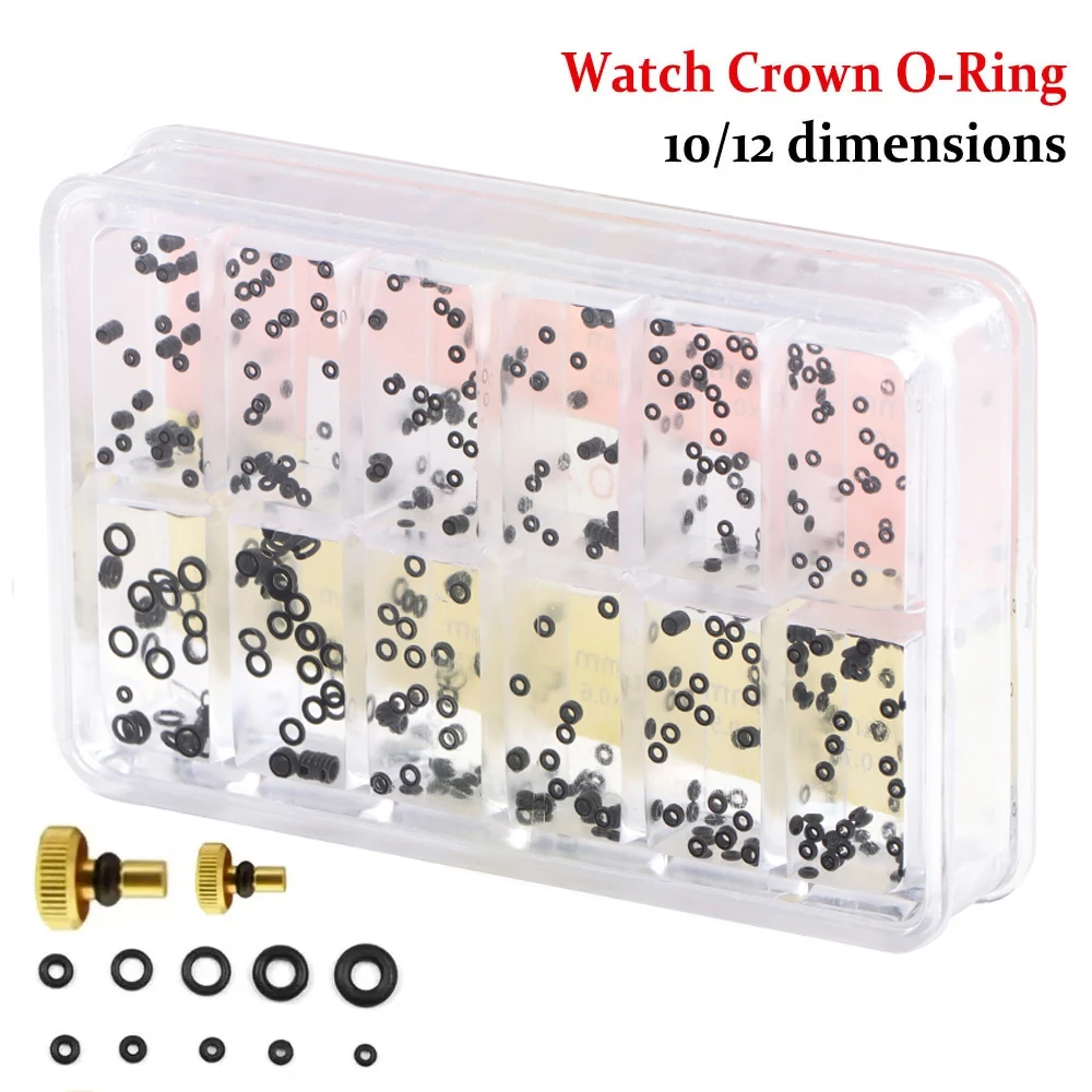 New Mini Rubber Washer O-Ring Watch Crown for Watchmaker Waterproof Watches Seals Watch Crown Gaskets Watch Repair Tools Parts