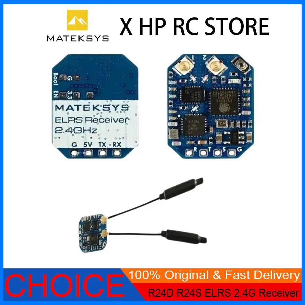 

MATEK R24D R24S ELRS 2.4G Receiver, ExpressLRS CRSF for RC FPV Racing, Freestyle, Nano, Micro & Long Range Drones