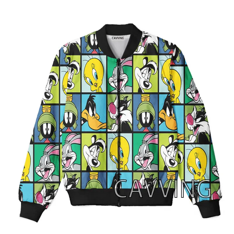 CAVVING 3D Printed  Cartoon Bird  Zipper Bomber Jackets Men Overcoat Mens Coat Zip Up Jackets for Women/Men