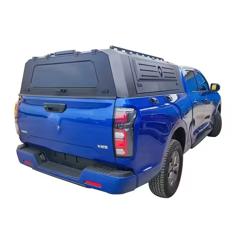 

Pickup Truck Foldable Hard Top Canopy Cargo Cover with Roof Rack Weatherproof Truck Bed Cap