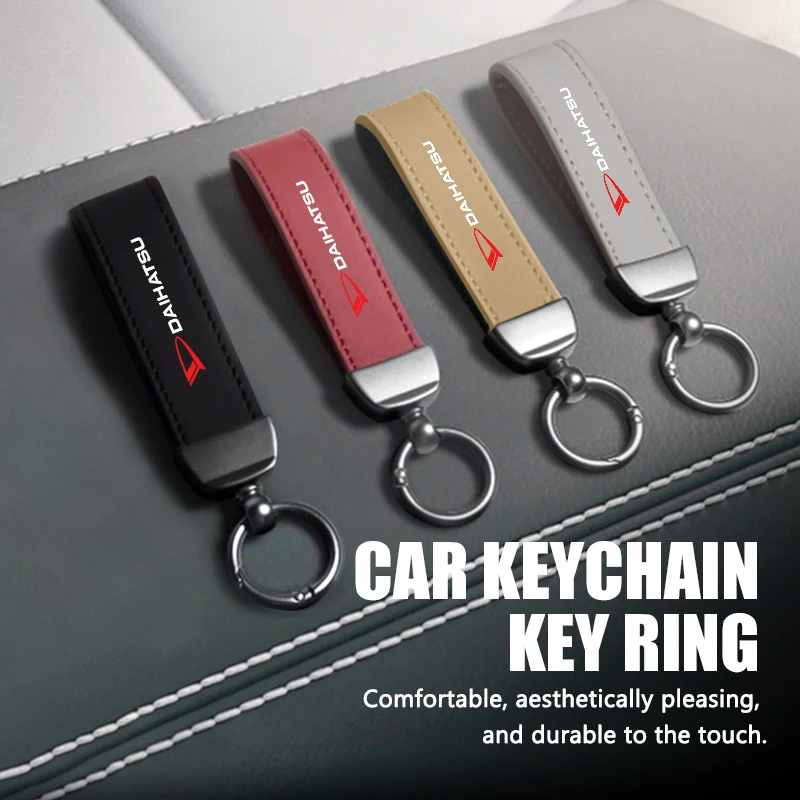 Chaveiro de Carro para Daihatsu, Anel de Metal Moderno, Suporte para Chaves, para Sirion, Feroza, Trevis, Taft, Terios, 2 Cuore, Storia, Rocky