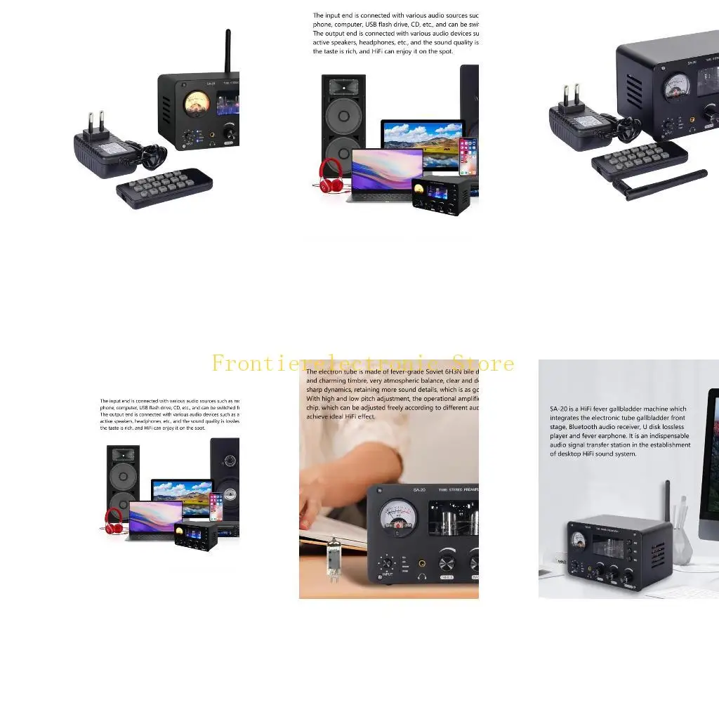 

G8DB Tube Pre-Amplifier Support Wireless Amplifier Stereo Receiver USB Drive Player Enhances Home Auditory