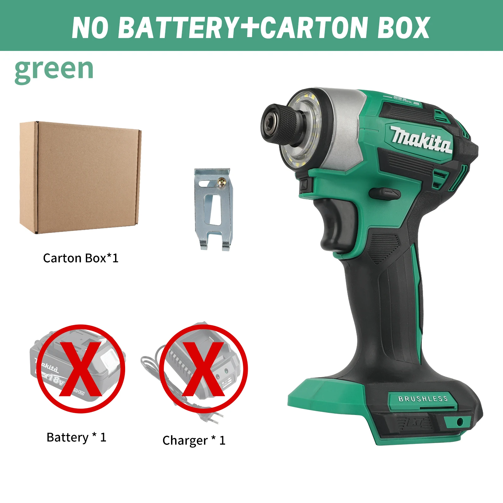 Makita 18V accuschroevendraaier LXT BL borstelloze motor elektrische boormachine hout/bout/T-modus 180 N·M oplaadbaar elektrisch gereedschap DTD173 - afbeelding 1