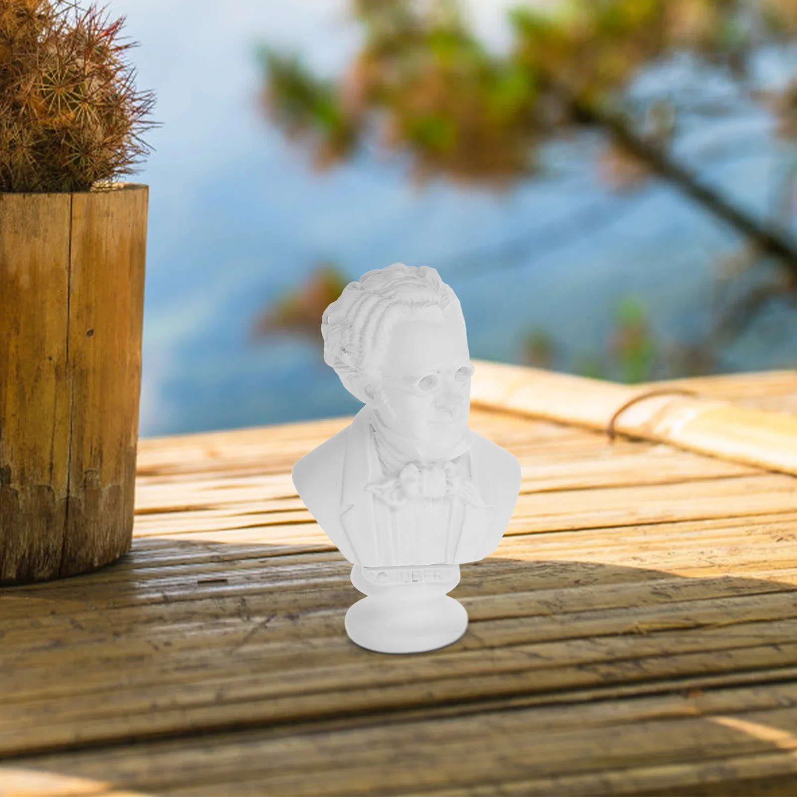 الراتنج الموسيقار تمثال نصفي صغير تمثال نصفي صغير النمط الأوروبي سطح المكتب الديكور مكتب المنزل النحت الصغيرة