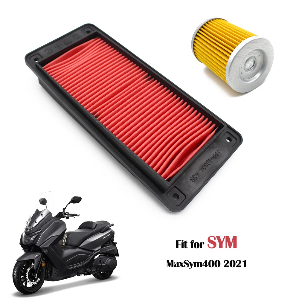 Pokhaomin Motorcycle Air Filter Cleaner Oil Filter Suit For SYM MaxSym400 Max Sym 400 MaxSym 2021 2022