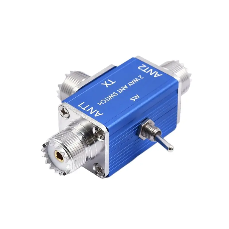 2X 2 Way CB/HAM Antenna Coax Switch Coaxial Antenna Switch 100W 1-30Mhz SL-16 Connector-A86G