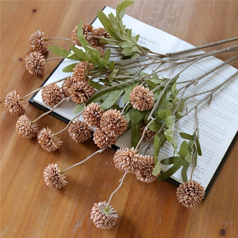 5 Stück realistische künstliche Blumen für die Inneneinrichtung, Hochzeitsfeier-Dekoration, Blumenarrangement, simulierte Pflanzen – Detail 10