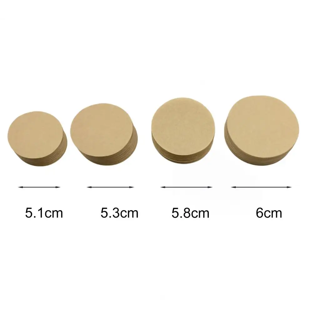 200Pcs 51/53/58/60MM Coffee Filter Paper Unbleached Espresso Filters Disposable Moka Pot Coffee Dripper Paper Coffee Accessories