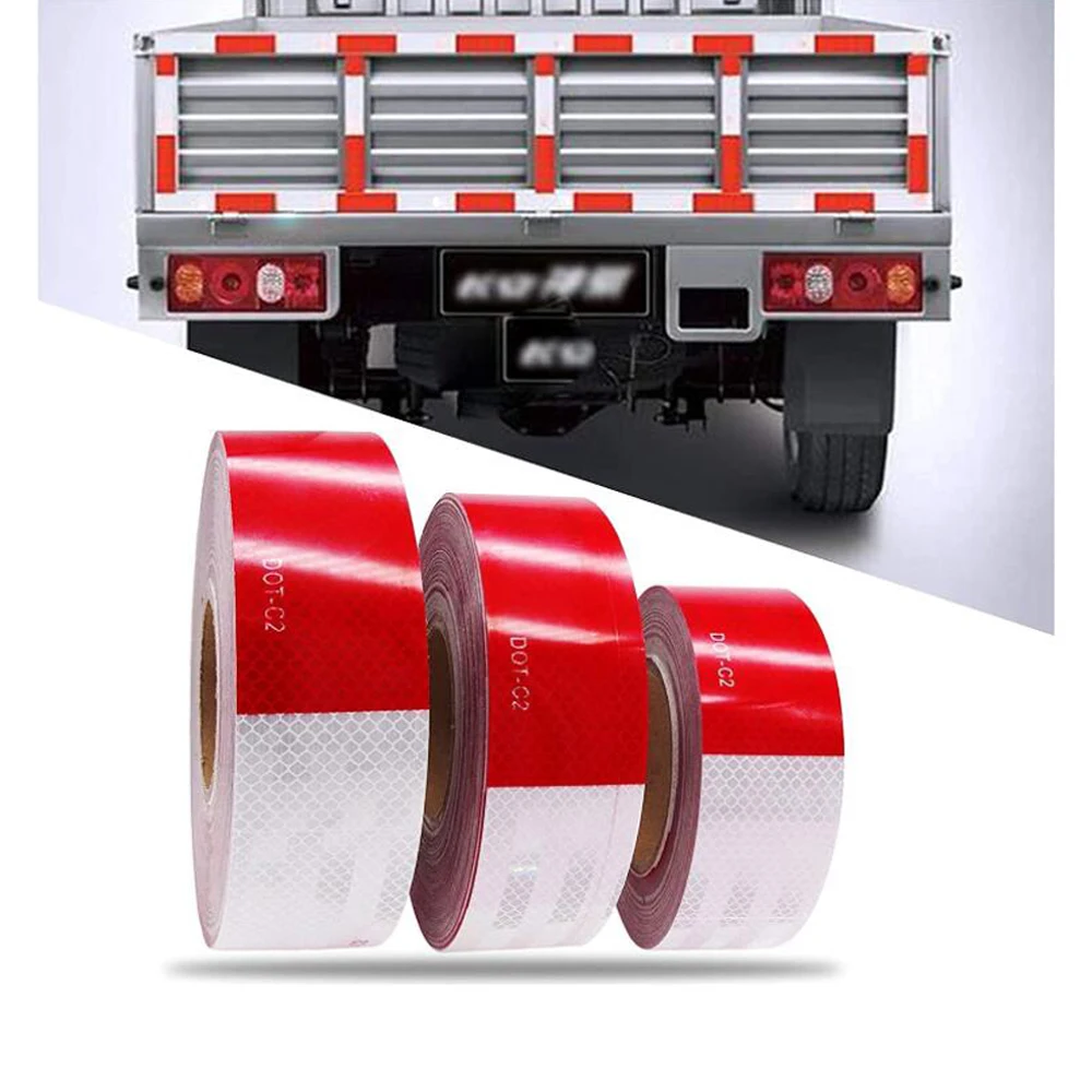 DOT-C2 Conspicuity Safety Reflective Tape Red White For Trailer