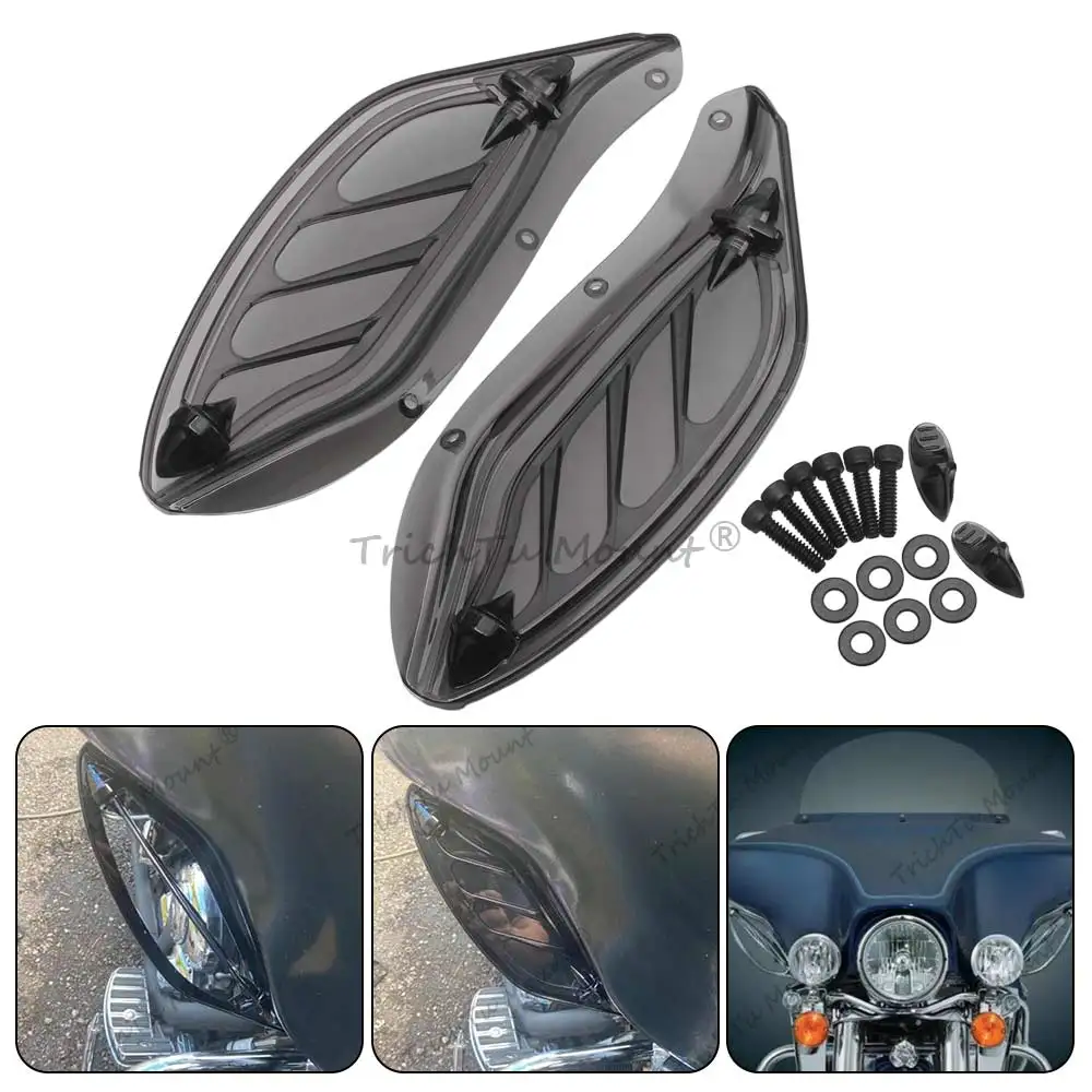 Motorcycle Accessory 1 Pair Fairing Air Deflectors ABS Plastic For Harlay Ultra Classic Electra Glide FLHTCU 1996-1997 2007-2013