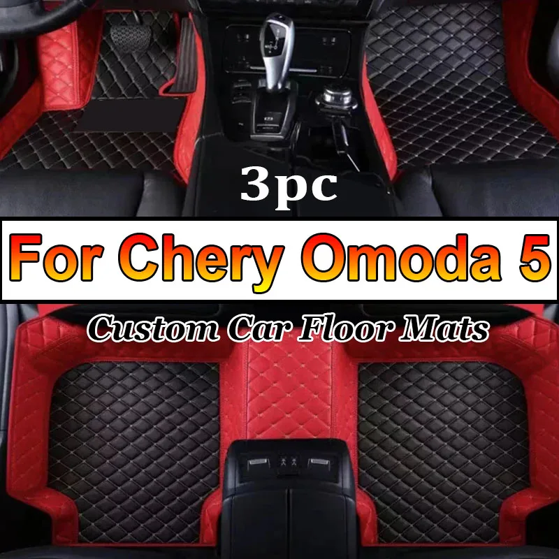 Luxury Car Floor Mats For Chirey Chery Omoda 5 C5 Fownix FX 2022 2023 2024 Waterproof Pads Car Carpet Floor Mats Car Accessories