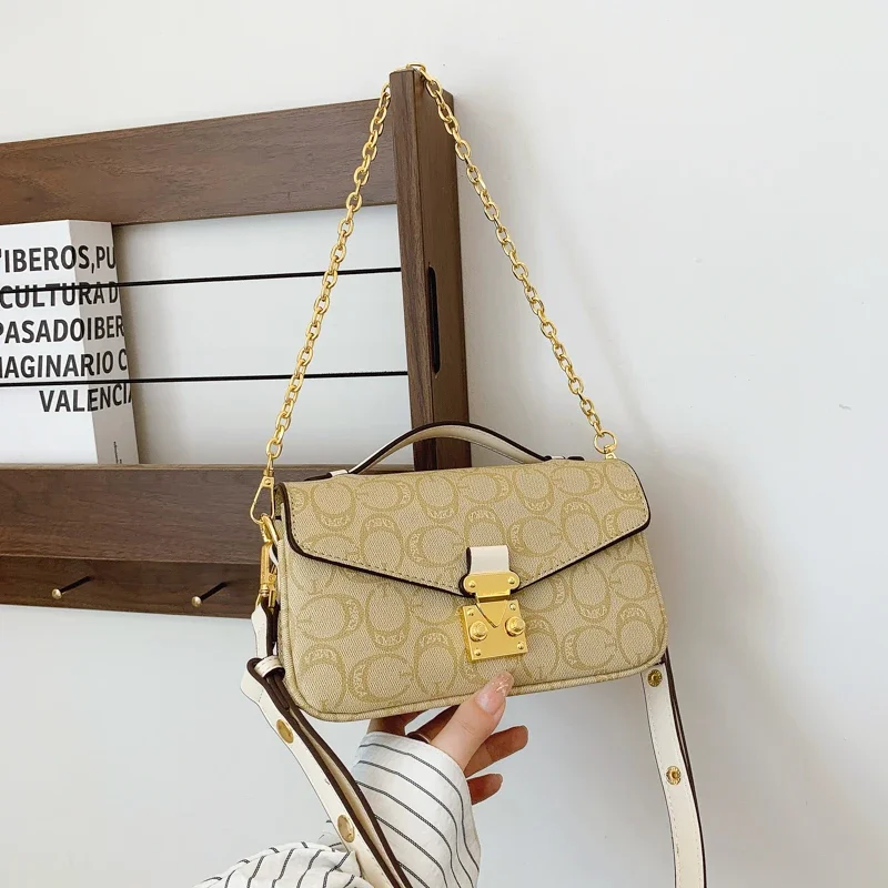 Chique leren schoudertas voor dames - Beroemde designer crossbody handtas Dames Tote Luxe portemonnee