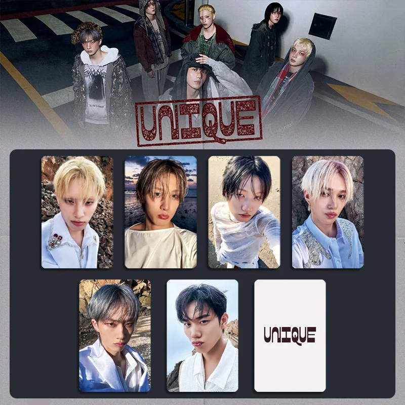 6pcs/set P1Harmony Mini 9th UNIQUE Special Lomo Card KEEHO SOUL JIUNG Fashion Photocard INTAK JONGSEOB Fans Collection Gift