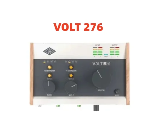 Ua Apollo-VOLT 276 Desktop Audio Interface, 2 in, 2 in, 2 in, USB 2.0, 24 bit, 192 kHz, Conversão de áudio para Mac, PC, iPad e iPhone