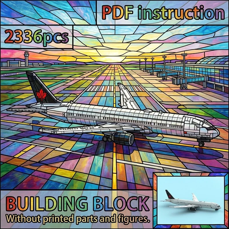 

Развивающий конструктор «Аэропорт» (набор для сборки самолетов) из строительных блоков для модели 245582 MOC