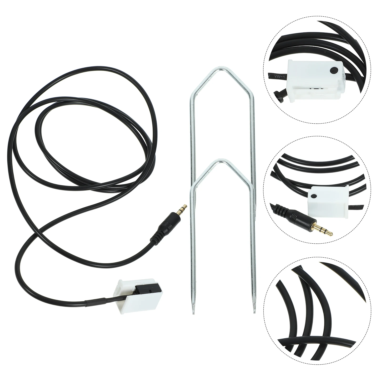 

Auxiliary Cable Harness Adapter 3.5Mm Car Radio Removal Tool Compatible Aux Input For Vehicle Stereo System Car Accessories