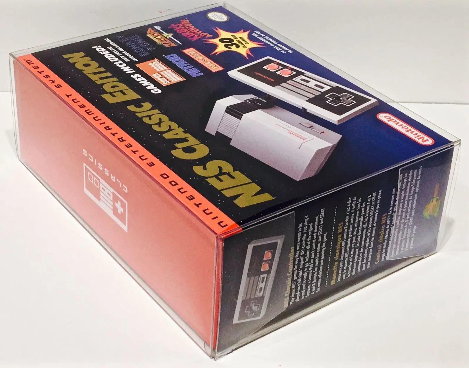 1 صندوق حامي ل SNES و NES الطبعة الكلاسيكية وحدة تحكم مصغرة نينتندو صناديق
