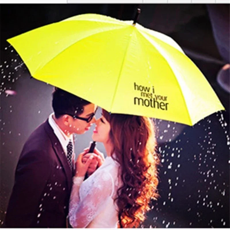 

Travel Umbrella Foldable Yellow Umbrella How I Met Your Mother Women Folding Umbrellas Lightweight Sun Rain Parapluie Rain Gear