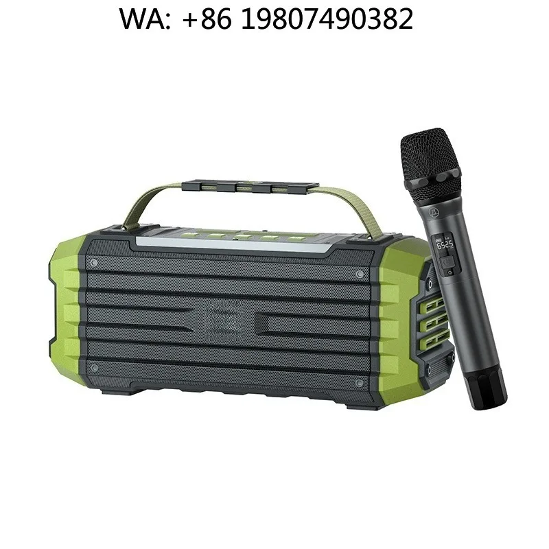 Custom Logo Portable Wireless Bluetooth Speaker LED Light Remote Control Stereo Deep Bass Waterproof Audio