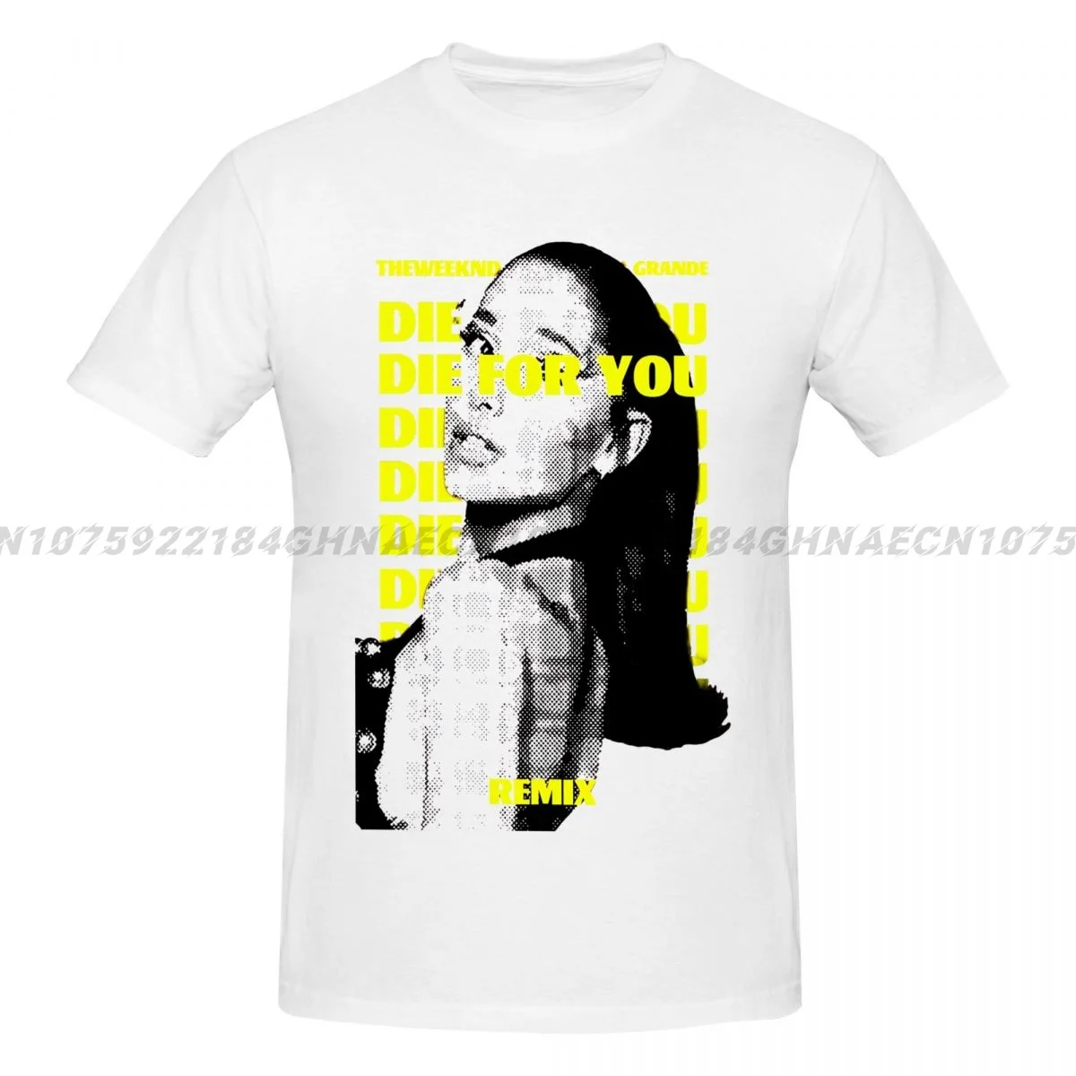 Die For You Arianas Grandes T-shirts for men Outdoor Casual Loose Breathable Comfortable Cotton Short sleeve