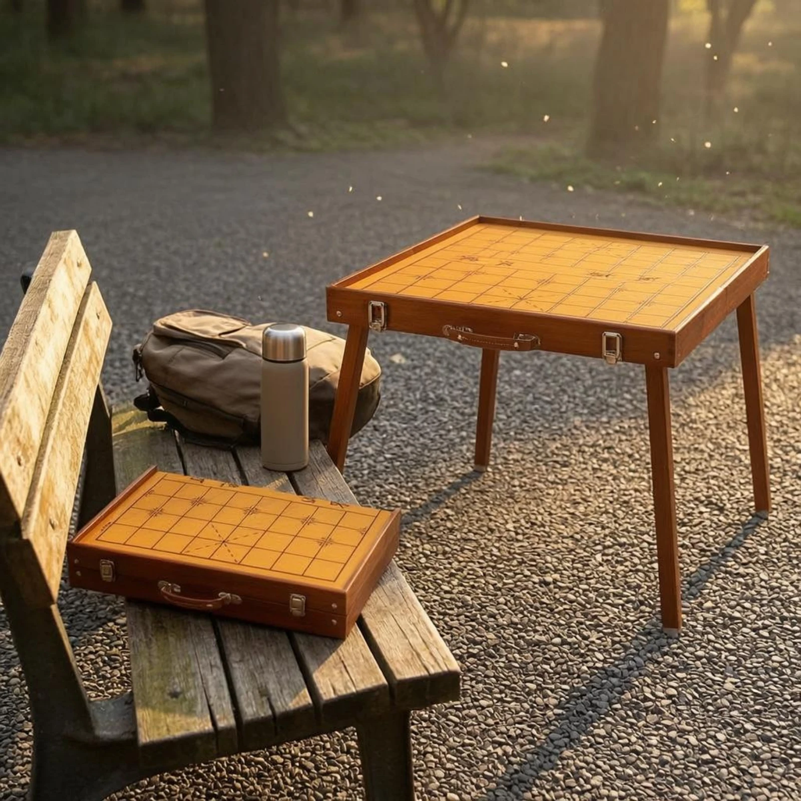 chinese-chess-table-printed-grid-folding-chess-table-xiangiqi-set-carrying-handle-metal-latches