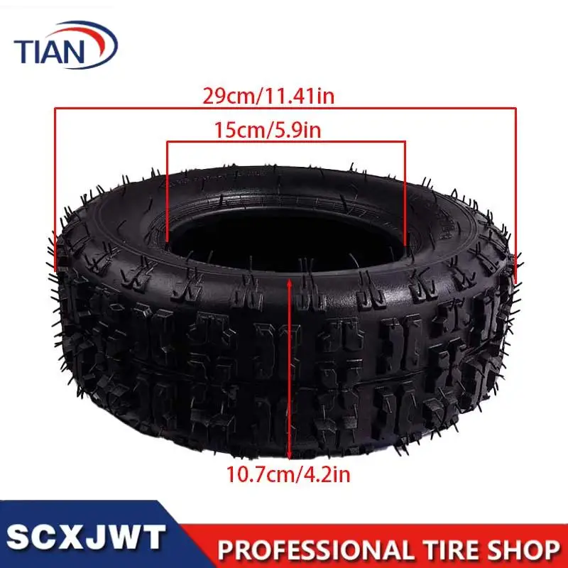 For 47cc 49cc Small ATV Go Kart Mini Quad Bike Snowmobile Parts 6 Inch Tires Front 4.10-6 Rear 13x5.00-6 Inner Tube Outer Tyre