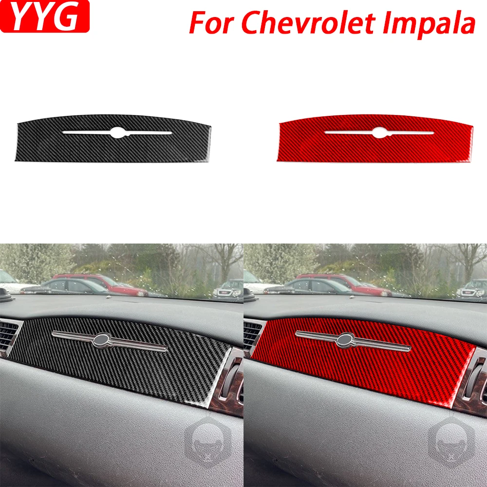 

Для Chevrolet Impala 2006-2013 натуральное углеродное волокно Co-pilot панель приборной панели отделка крышка Украшение салона автомобиля аксессуары стикер