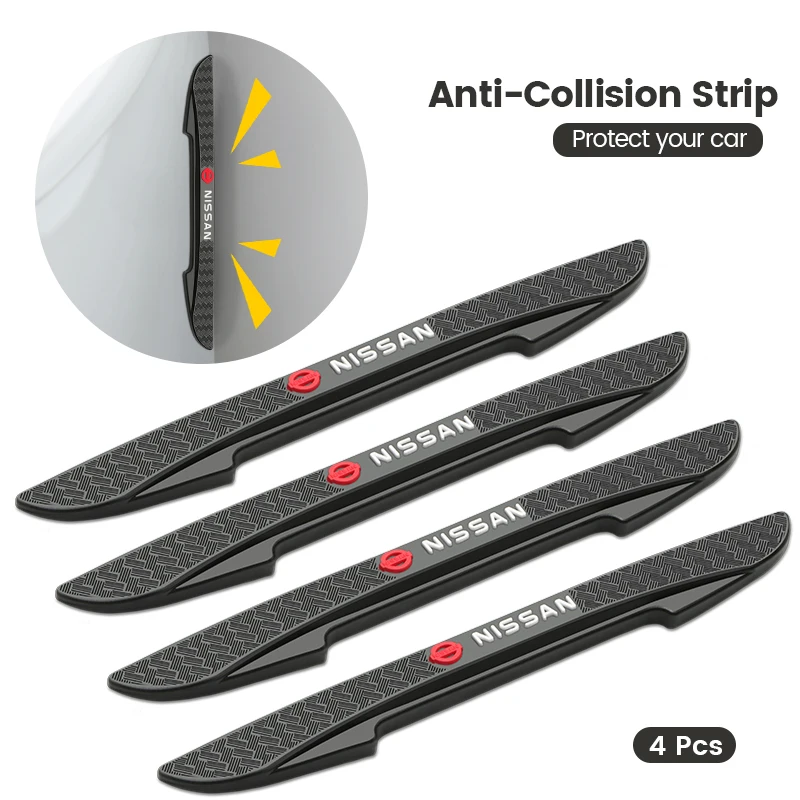 المطاط باب السيارة حافة حامي ملصق المضادة للتصادم المضادة للخدش شرائط لنيسان روج قاشقاي J11 X-Trail T31 X Trail Teana