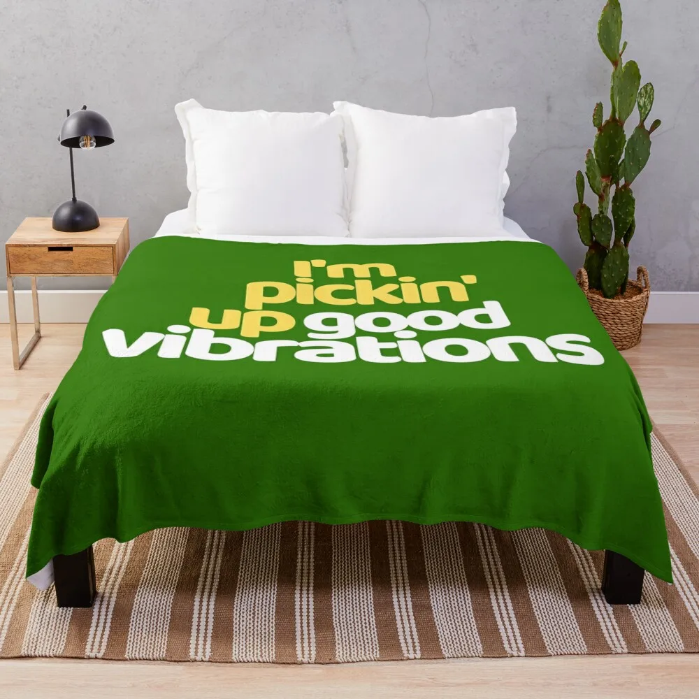 

The Beach Boys - Good Vibrations Throw Blanket Vintage Blanket blankets and blankets Moving Blanket