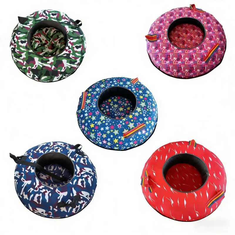 100cm High Quality HDPE Inflatable Donut Snow Tube Durable Eco-Friendly Factory Price Kids Family Commercial Outdoor Winter Play