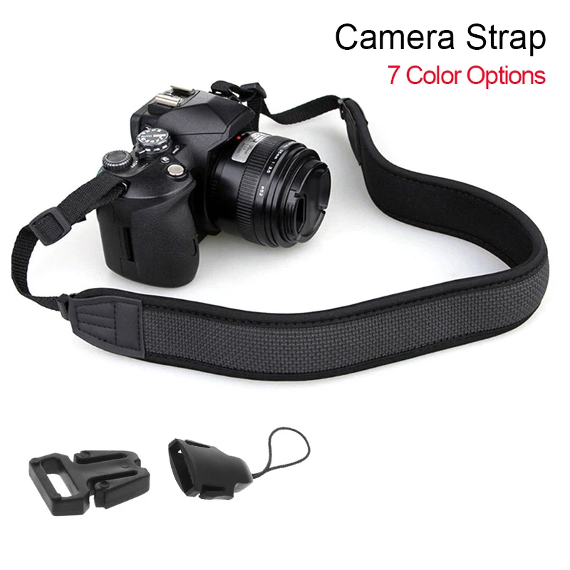 

Портативный ремешок для камеры Sony/Nikon, ремень для цифровой зеркальной камеры DSLR, регулируемый универсальный кожаный шейный ремешок для DSLR-камеры