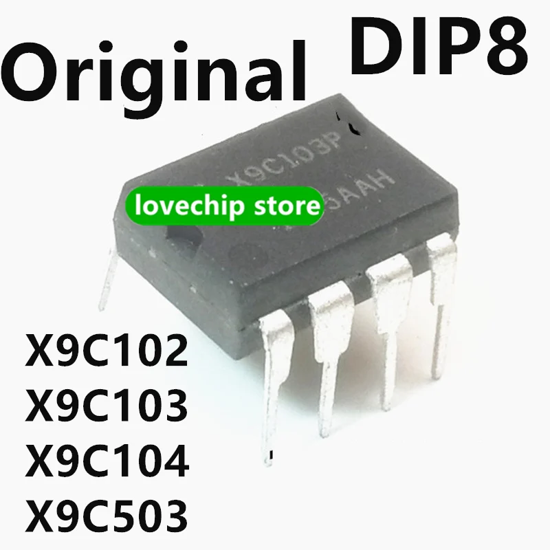 5PCS X9C103P original X9C102 X9C104 X9C503 X9C Digital potentiometer in-line DIP8 X9C103 dip-8 X9C103PIZ