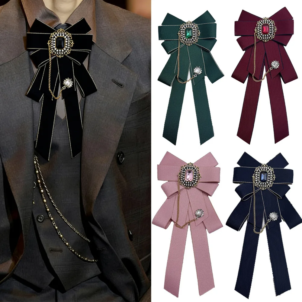 nova-gravata-borboleta-de-tecido-vintage-com-corrente-de-strass-alfinete-de-colarinho-para-camisa-casual-estudantil-gravata-para-homens-e-mulheres-joias-de-moda-e-presentes