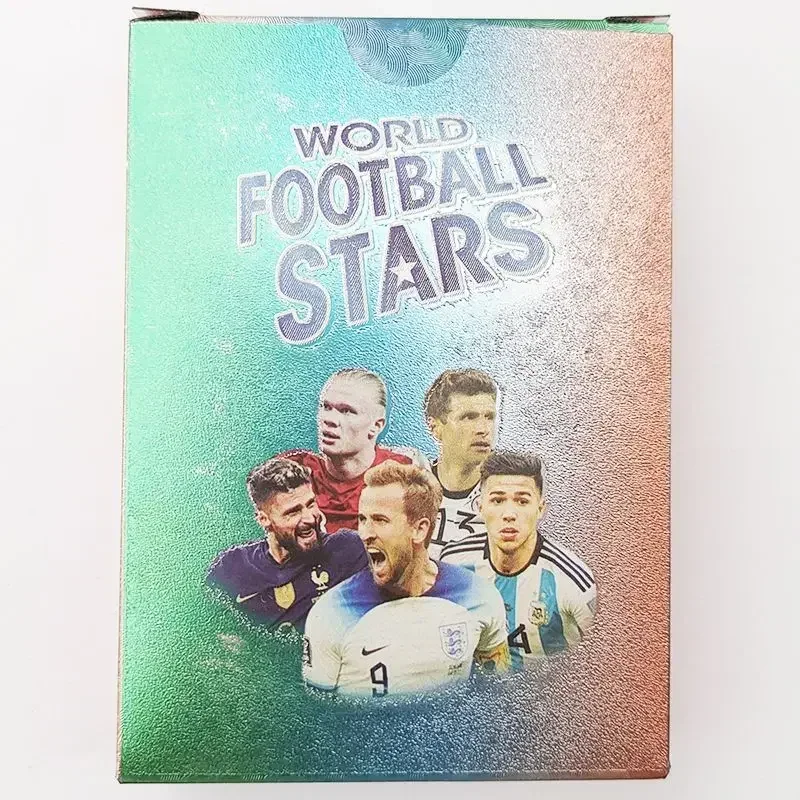 2024 55Pcs Football Cards Star Limited Edition Signature Series Trading Football Player Card Fan Gift Pack Gold Black Silver