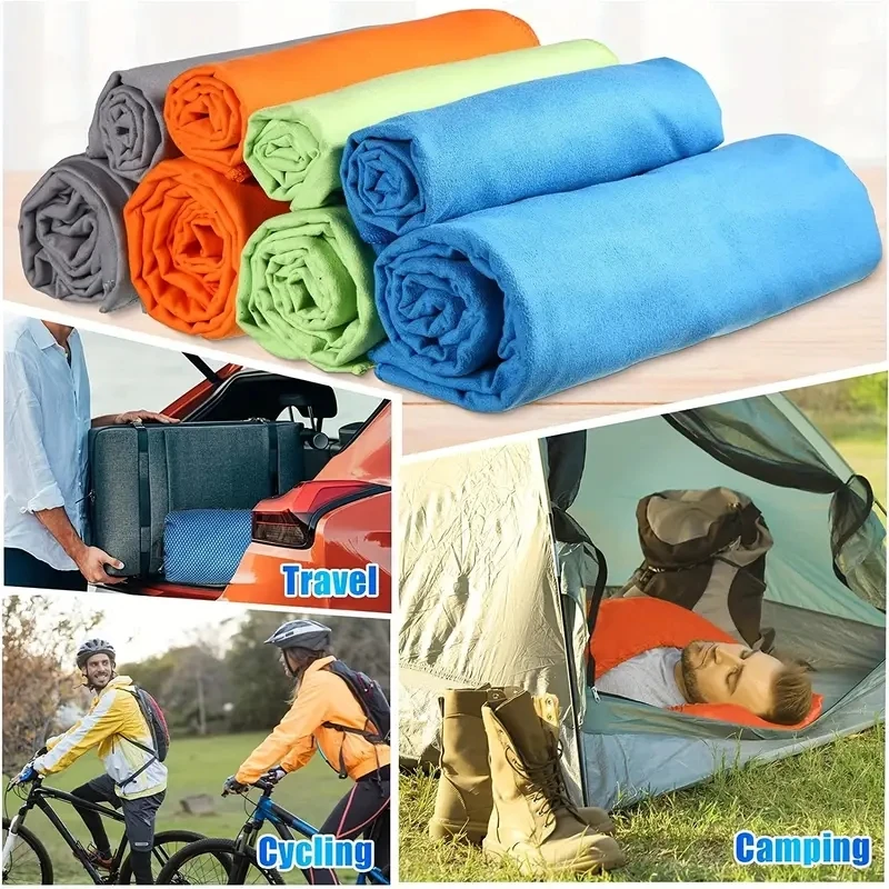 1/2 Pcs Sports Towel - Absorbent & Quick Dry, Gym Yoga Swim Camping Towel, Large Microfiber Bath Towel for Men Women Travel
